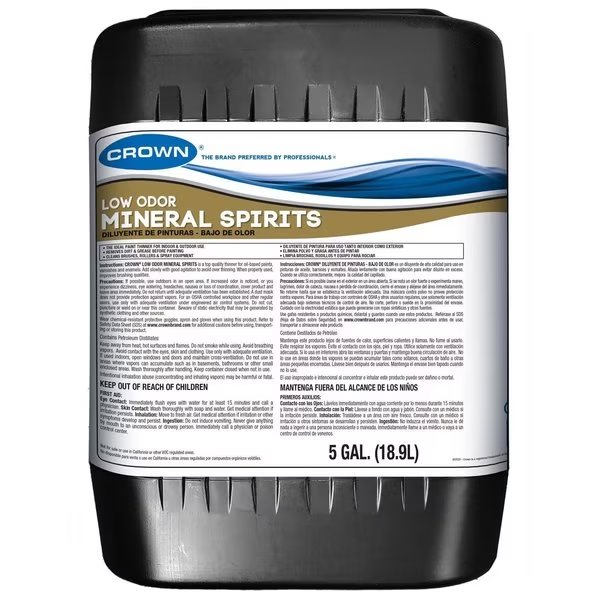 Mineral Spirits Mineral Spirits 5 gal, Crown, Mfr#: OMSM05